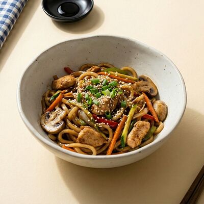 Вок курица с овощами в Kasabi Wooo по цене 495 ₽