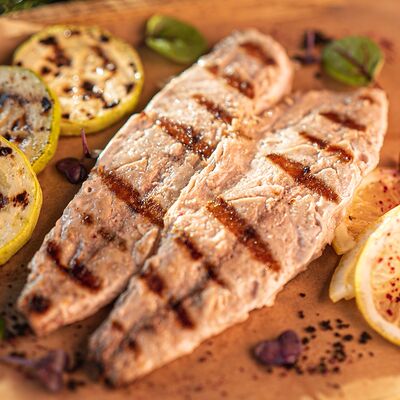 Филе скумбрии с цукини в Реберня по цене 820 ₽