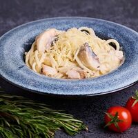 Спагетти с курой и грибамив Rozanna