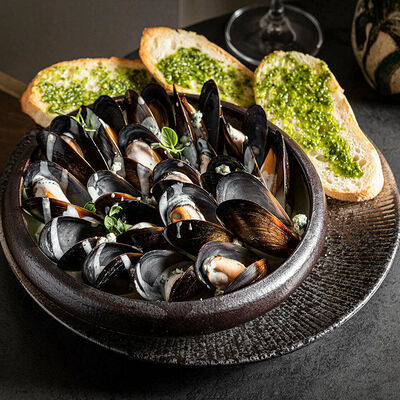 Мидии в соусе дорблю в Качуко по цене 960 ₽