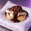 Сырники с кремом из Нутеллы и сметанным муссомв Hustle Bar & Cafe по цене 670