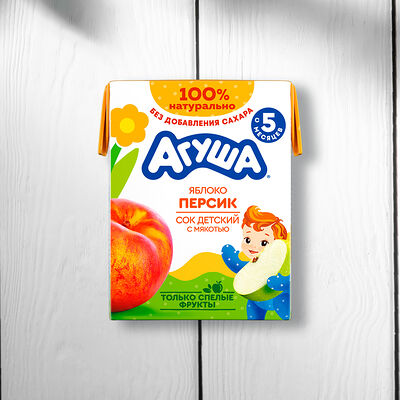 Сок Агуша Яблоко-Персик в Перчини по цене 160 ₽