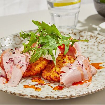 Драники с мортаделлой в Гастробар DOM по цене 450