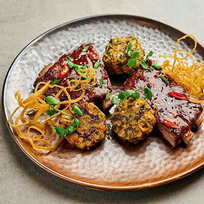 Свиные ребра на гриле в пряной глазури в Pivino по цене 750