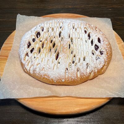 Пирог с персиком в Papa's Pizza по цене 680 ₽