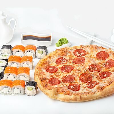 Сет с пиццей Пепперони в Суши Точка по цене 1149