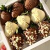 Клубника в белом и молочном шоколаде набор 05 в Libukett Либукетт по цене 2090