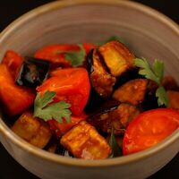 С хрустящими баклажанами в Ribs Bar
