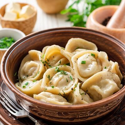 Пельмени с уткой в Плюшка по цене 520 ₽