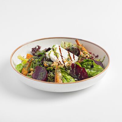 Салат с запеченными овощами и мятной заправкой в Сеть семейных кафе Kitchen по цене 550 ₽