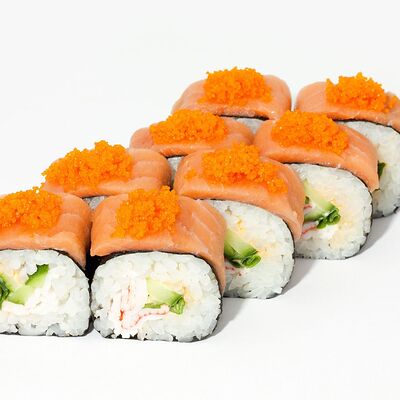 С икрой и лентой лосося в Hot-Pizza по цене 385 ₽