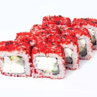 С тигровой креветкой, окунем и сыром в Hot-Pizza по цене 335 ₽