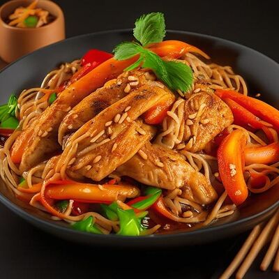 Wok с удоном Паназия и цыпленком в Wok и Вок и Роллы по цене 447 ₽