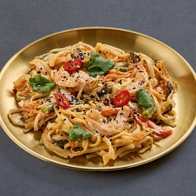 Wok Удон Том Ям с креветками в Нагамаки по цене 580 ₽