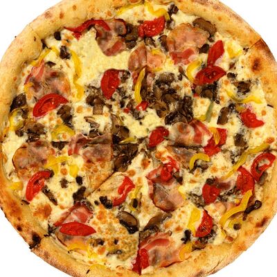 Пицца с беконом и грибами в Mama Pizza по цене 730 ₽