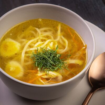 Куриный суп-лапша в Babbo family cafe по цене 430 ₽