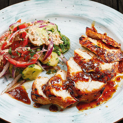 Стейк из индейки с овощным салатом в Pronto Pizza по цене 810 ₽