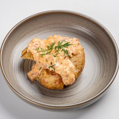 Фаршированный картофель с жареными грибами в Unit по цене 330 ₽