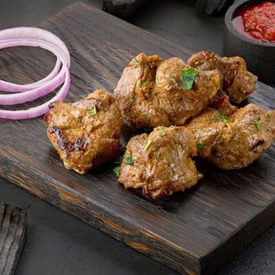 Шашлык Свиная шейкав Crazy Brothers по цене 750 ₽