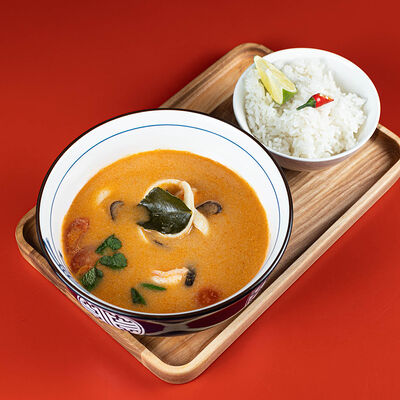 Том ям с тигровыми креветками в Pong по цене 900 ₽