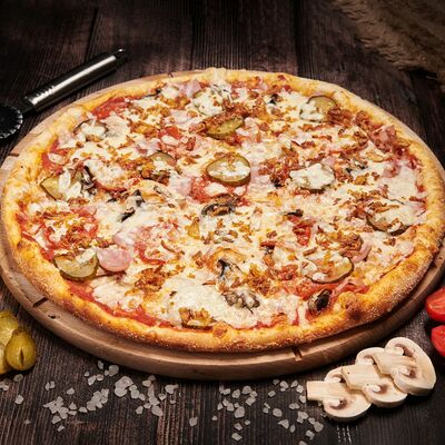Бостон D23 Пицца на тонком тесте в Пицца Хаб по цене 594 ₽