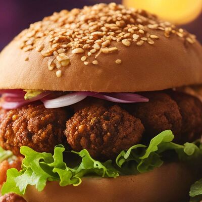 Бургер веганский с фалафелем в Бургер Chef по цене 480 ₽