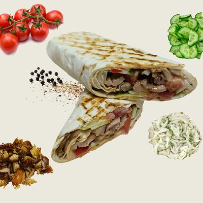 Шаурма со свежими овощами в Gaga-Pizza по цене 340 ₽