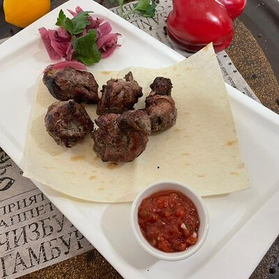 Шашлык из свинины в Три перца по цене 690 ₽