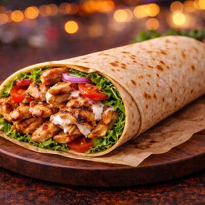 Шаурма с курицей (Мега) в Кёфте по цене 660 ₽