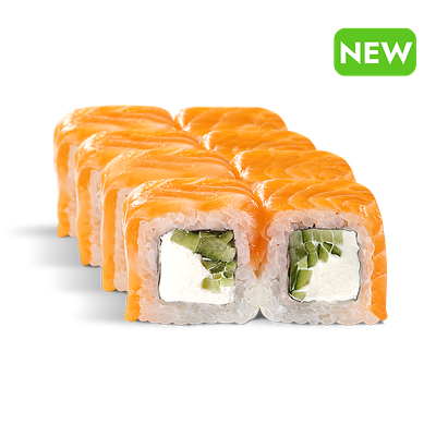 Ролл Филадельфия классика с огурцом в Автоcуши Автопицца по цене 706 ₽