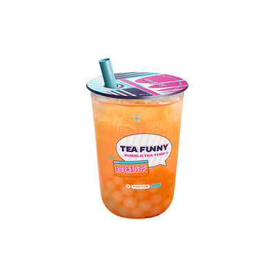 S Малина-Личи (зеленый) с кусочками личи в Tea funny Bubble tea по цене 349 ₽