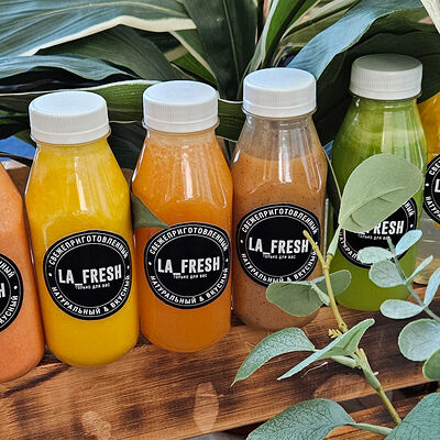 Полезная программа Очищение - это 6 напитков на 1 день из свежих фруктов и овощей в La_Fresh по цене 2300 ₽