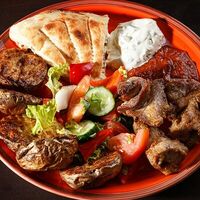 Порция шашлыка из cвинoй шейки в Фазенда