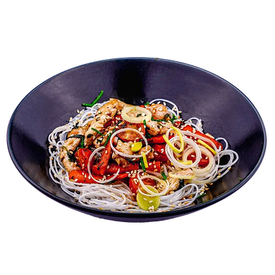 Фунчоза с курицей в 5 уровень по цене 400 ₽