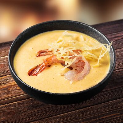 Сырный суп с креветкой в Суши Рай по цене 449 ₽