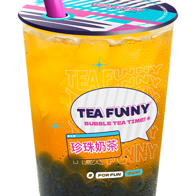 М Манго-Карамель (зеленый) с бабл-шариками в Tea funny Bubble tea по цене 479 ₽