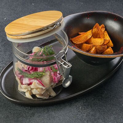 Маринованная сельдь с картофелем стоун в FatBoy PUB по цене 490 ₽