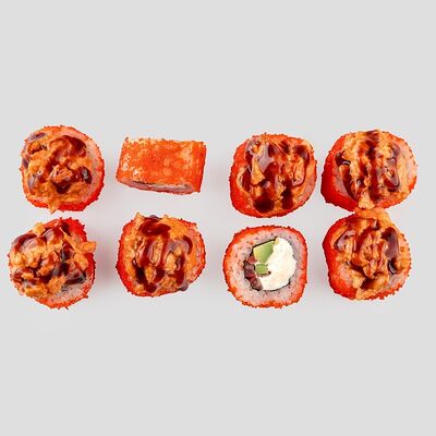 Запеченный ролл Итадакимас в Mad по цене 720 ₽