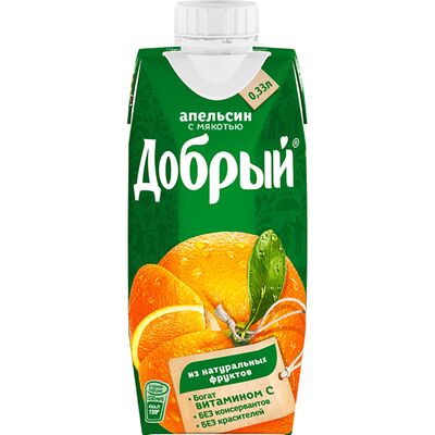 Сок Добрый апельсиновый в Бостон Шаурма по цене 88 ₽