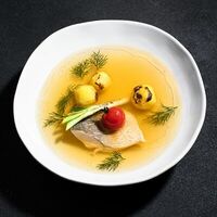 Сибирская прозрачная уха с сигом в Муссон