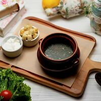 Суп зеленый со шпинатом в Коржик