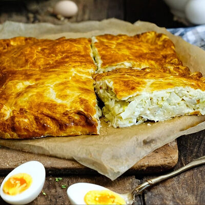 Пирог с капустой и яйцом в Пирог за часок по цене 890 ₽