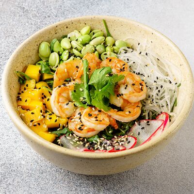 Поке с креветками и манго с соусом гамадари в Benshi по цене 730 ₽