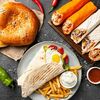 Логотип кафе Шаурма и лепёшка