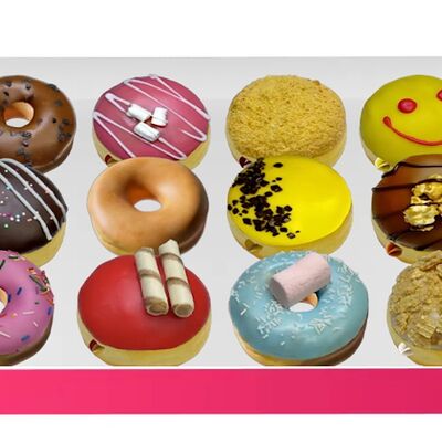 Коробка из двенадцати пончиков в DDONUT по цене 2100 ₽