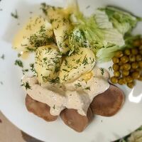 Язык под эльзасским соусом в Вена