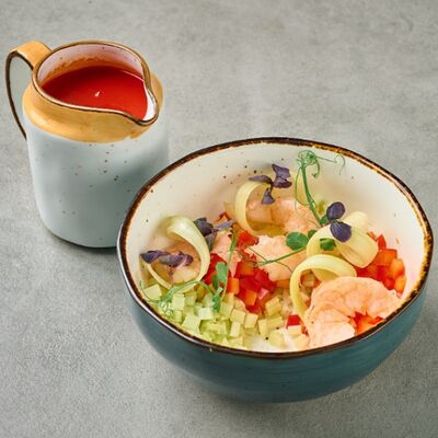 Томатный гаспачо с креветкойв Pivino по цене 460