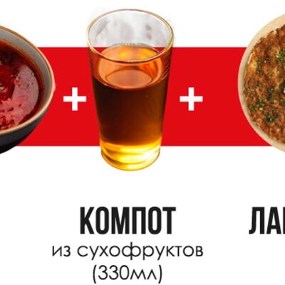 Комбо-обед с борщомв ВКУС HOUSE по цене 779 ₽