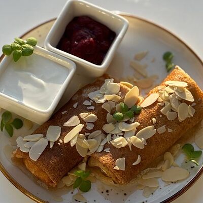 Блинчики с творогом и рикоттой в ОГОРОДБАР по цене 370 ₽