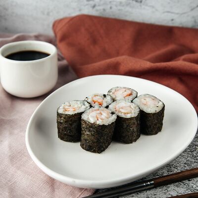 С креветкой в Суши-Маркет по цене 375 ₽